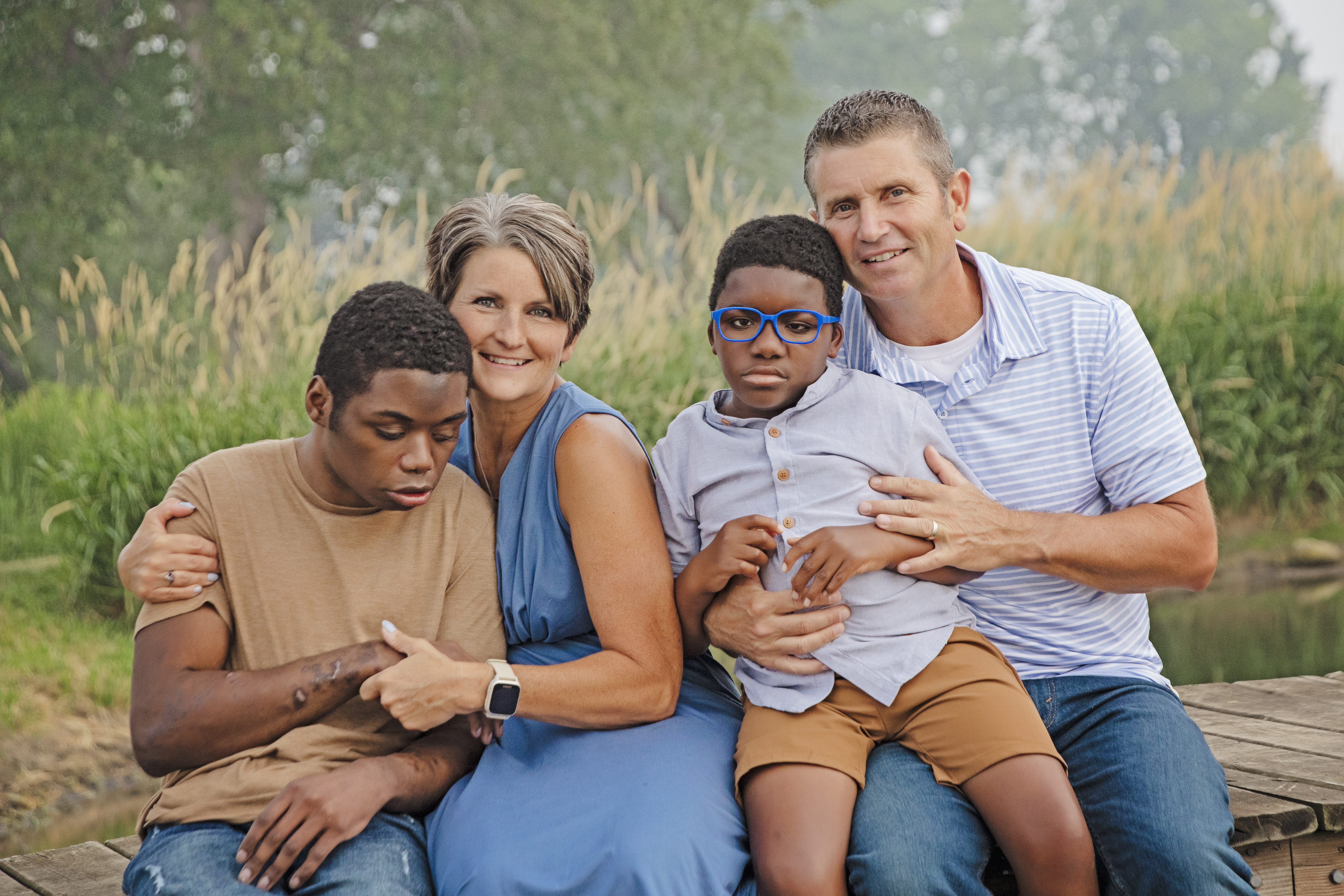 Jim, Karol, and their immediate family